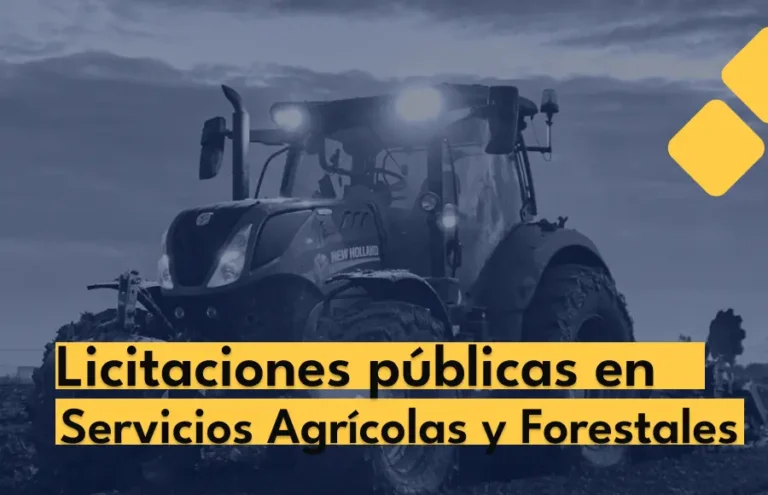 Últimas Licitaciones Públicas en el Sector de Servicios Agrícolas y Forestales